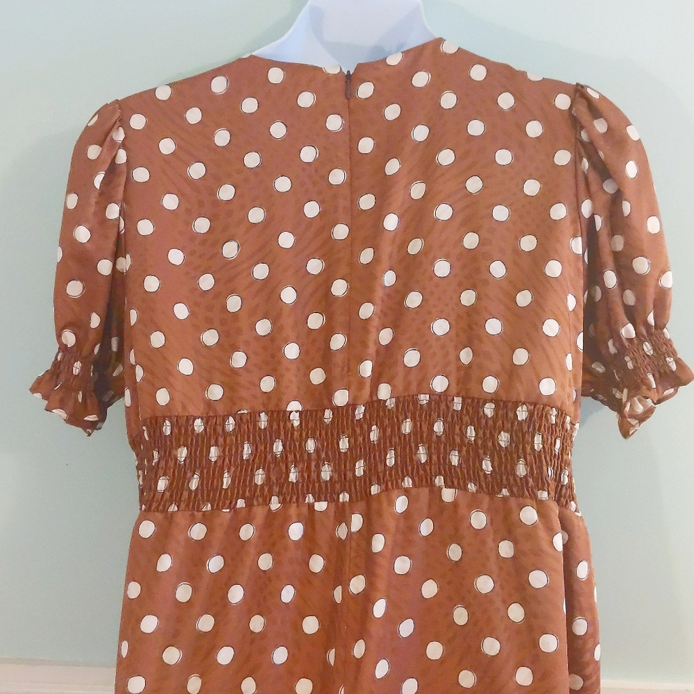 Anthropologie Hutch Odette Brown Plus Size Anthropologie Jumpsuit 1xl - Picture 7 of 11